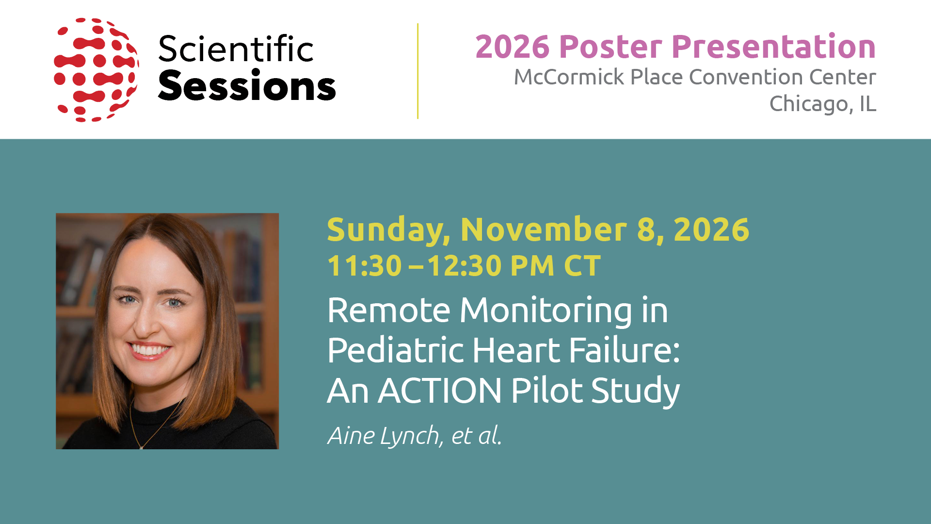 AHA 2026 Scientific Sessions - Aine Lynch Poster Presentation