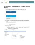 Download Instructions for VAD Registry Data